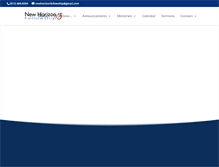 Tablet Screenshot of newhorizonfellowship.com